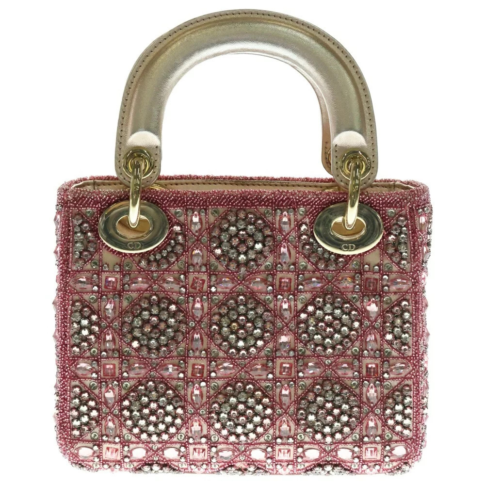 DIOR Lady Bijou Pink Sequin Handbag Shoulder Bag - Picture 2 of 6